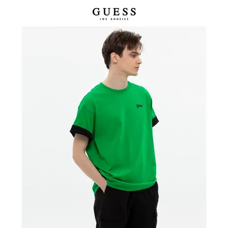 【38上新季】GUESS无性别多彩廓形oversize重磅短袖T恤上衣商品大图