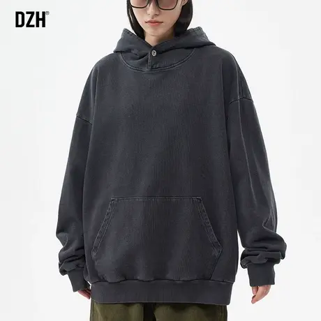 情侣多色卫衣男圆领潮牌纯棉宽松男装2023年秋季款内搭打底衫男士商品大图