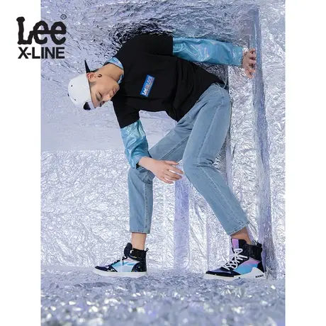 LeeXLINE 21春夏修身中腰直脚轻薄深蓝色男牛仔裤LMR7233HNCAZ图片