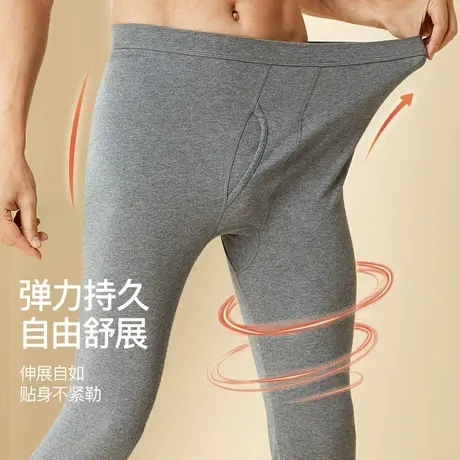 健丹鸟纯棉秋裤男薄款保暖裤线裤男款全棉内穿打底棉毛裤冬季抗菌商品大图