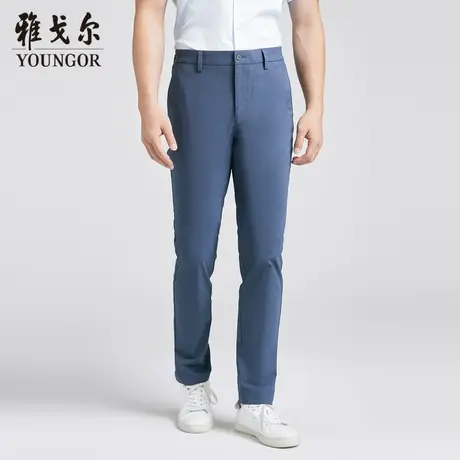 雅戈尔 商场同款男深蓝休闲系列休闲裤YCDP330451FWY商品大图