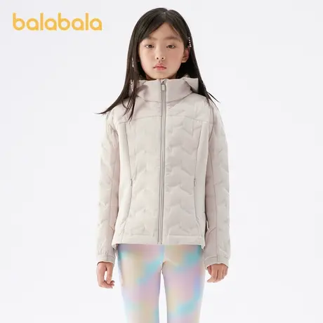 【商场同款】巴拉巴拉lab儿童羽绒服连帽2023冬童装大童女童外套商品大图