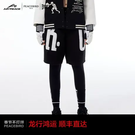 【AIRxPEACE】太平鸟男装 everlast联名短裤休闲裤男新款潮牌裤图片