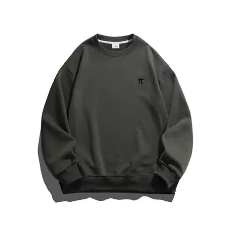 美式高街春秋款t恤衫男士秋季长袖上衣男装圆领套头内搭卫衣男生商品大图