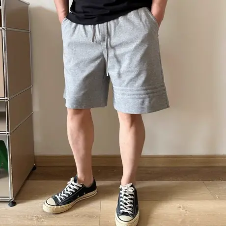 大依无忧夏季大码男装简约舒适胖子加肥加大男士针织休闲运动短裤图片