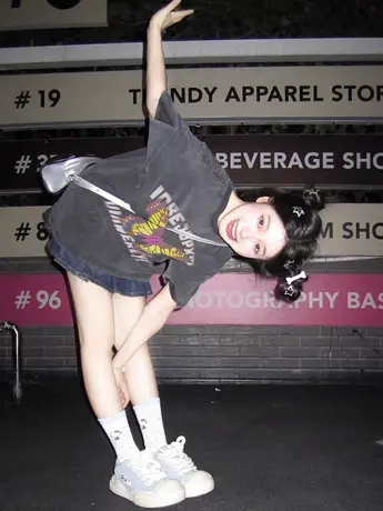 vintage复古大码宽松纯棉水洗做旧t恤女短袖ins潮情侣美式上衣夏商品大图