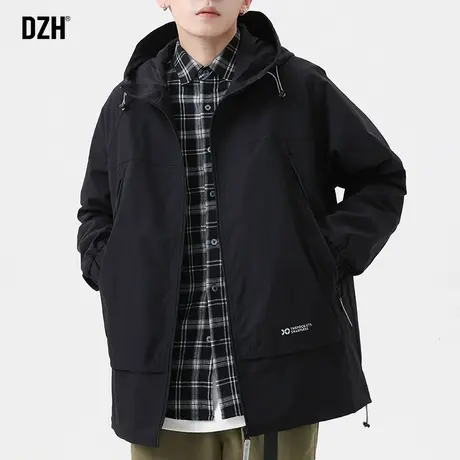 男士机能冲锋衣外套男春秋款潮流百搭山系户外登山服防风夹克连帽商品大图