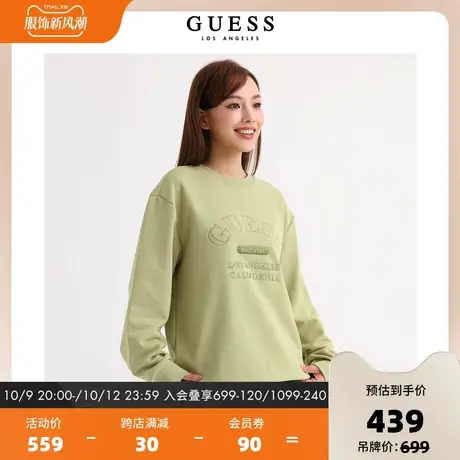 GUESS23年新款秋男士印花宽松圆领套头休闲卫衣-MN3K9443商品大图