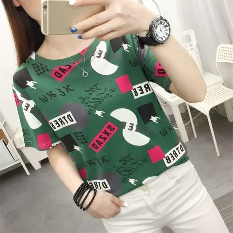 甜辣别致设计感装饰短袖t恤女2023春夏季宽松ins潮牌小众半袖上衣商品大图