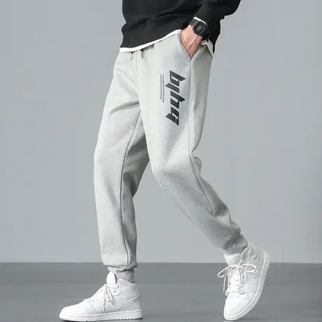 休闲长裤男春秋韩版潮流宽松百搭束脚裤运动裤子学生秋季新款卫裤商品大图