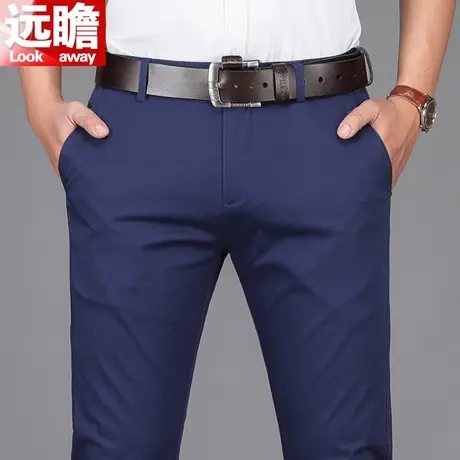 春季男款裤子男士休闲长裤男春秋款中年男装商务宽松大码直筒男裤商品大图