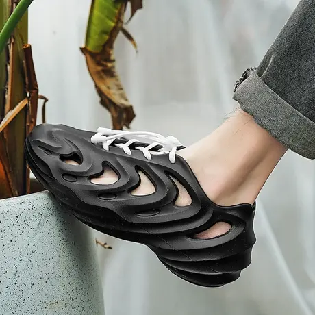 雨鞋男款夏季钓鱼水鞋户外溯溪涉水鞋劳保胶鞋厨师鞋套鞋防水鞋男商品大图