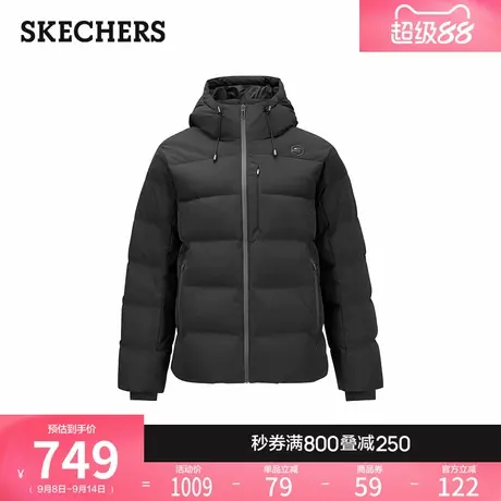 斯凯奇秋冬季时尚百搭男士百搭羽绒服防风防泼水保暖速热羽绒外套商品大图