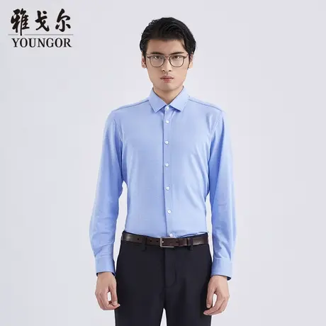 雅戈尔奥莱 商场同款男士长袖衬衫秋冬新款官方商务休闲长袖衬衫商品大图