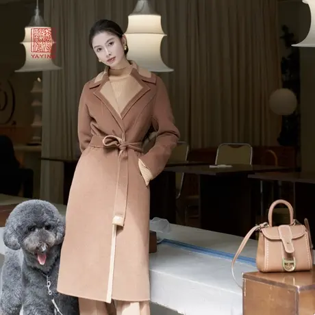 [重磅限量]EP雅莹高端系列 阿里纯羊绒双面呢大衣 商场同款8511A商品大图