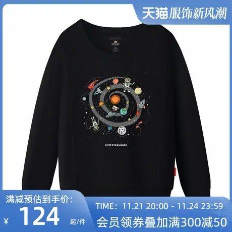 Ohlyah品牌卫衣2023新款女长袖韩版宽松秋装情侣装卡通学生纯棉潮图片