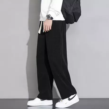 NASA春秋男士灯芯绒卫裤潮牌男生休闲裤男款阔腿垂感长裤百搭裤子商品大图