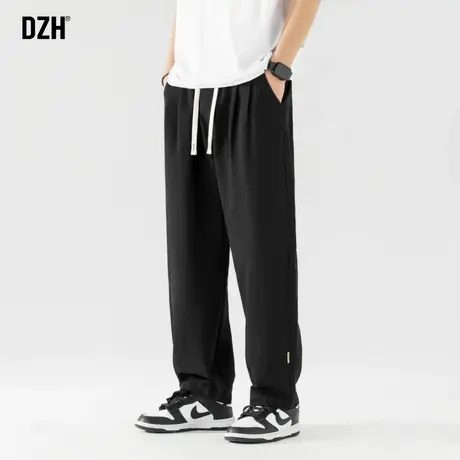 男士纯棉裤子男秋季宽松直筒2024新款休闲美式工装伐木裤百搭长裤商品大图