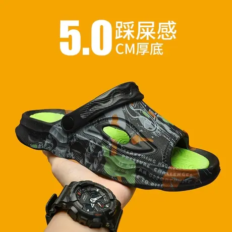 踩屎感越南拖鞋男夏季外穿防滑沙滩凉鞋潮牌软底休闲开车两穿凉拖图片