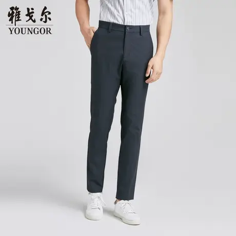 雅戈尔 商场同款男藏青休闲系列休闲裤YCDP330452FWY商品大图