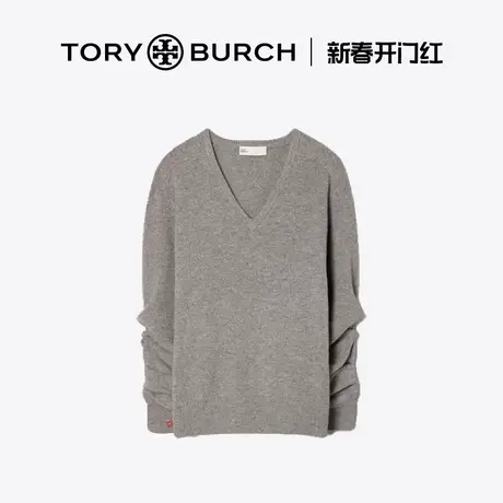【12期免息】TORY BURCH 汤丽柏琦 V领长袖毛衣 154349图片