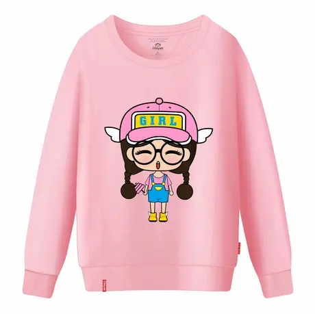 Ohlyah品牌加绒卫衣卡通动漫女装闺蜜宽松显瘦大码套头长袖外套商品大图