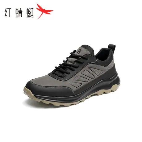 红蜻蜓复古时尚运动鞋2023秋季新款男鞋厚底户外登山鞋耐磨跑步鞋商品大图