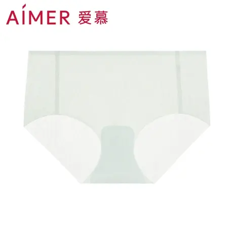 爱慕内裤女士时尚提花简约一片式薄款柔软透气中腰平角裤AM237771图片