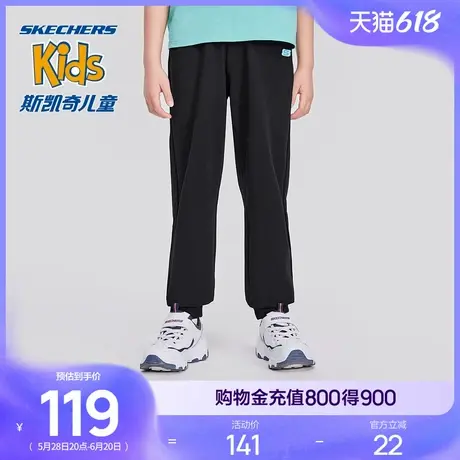 斯凯奇童装夏季男女童长裤宽松舒适儿童休闲运动裤舒适百搭直筒裤商品大图