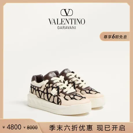 [季末优惠]华伦天奴VALENTINO男士 ONE STUD XL 印花羊皮运动鞋图片