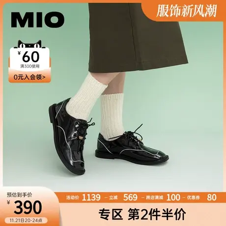 MIO米奥女鞋秋季简约大方复古百搭舒适型平底牛津女鞋商品大图