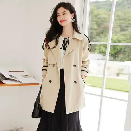 时尚淑女气质风衣外套图片