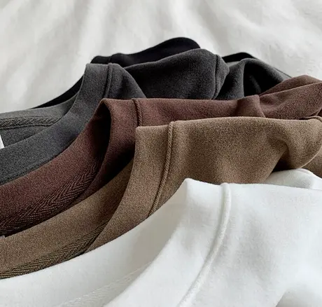 圆领德绒打底衫女秋冬长袖t恤宽松保暖内搭加绒加厚洋气百搭上衣商品大图