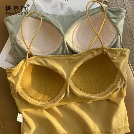 抹胸内衣女内搭小吊带美背心网红爆款夏防走光带胸垫打底裹胸文胸商品大图