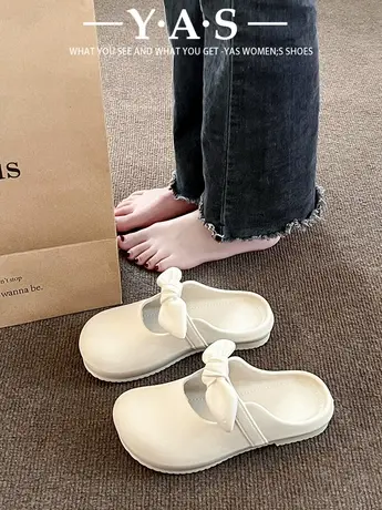 2024年夏季包头拖鞋女外穿单鞋软底懒人鞋勃肯凉拖鞋家居室内防滑商品大图