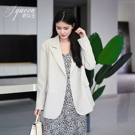 西装外套女2023秋季新款韩版通勤休闲高级感气质简约洋气时尚西服商品大图