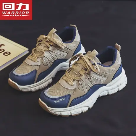 回力女鞋2023秋冬新款透气网面运动跑步休闲鞋增高老爹鞋百搭潮鞋图片