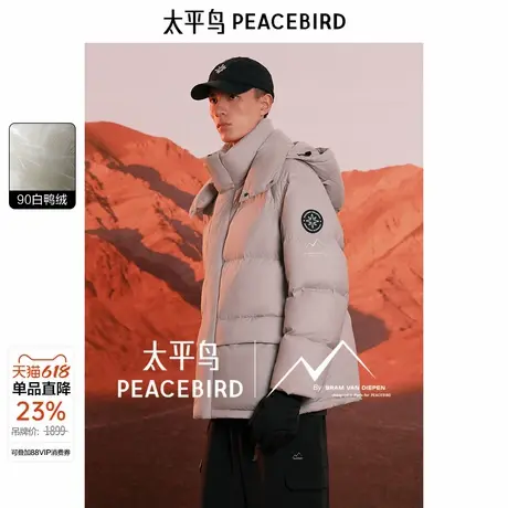 【设计师系列】太平鸟火山羽绒服滑雪服冬户外面包服防寒服商品大图