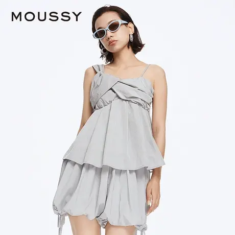 MOUSSY 夏季甜美度假风不规则蝴蝶结娃娃衫吊带女028HSZ30-1531图片
