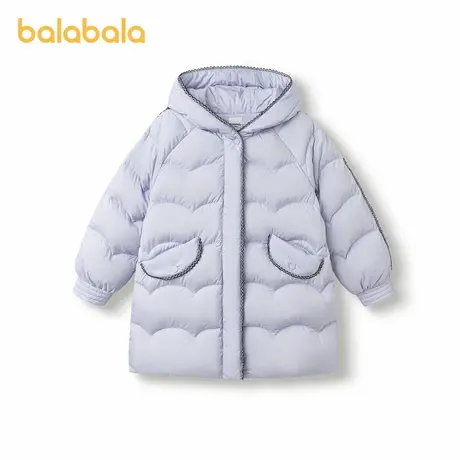 巴拉巴拉balaOne儿童羽绒服女童防风保暖冬连帽小香风上衣2025新商品大图