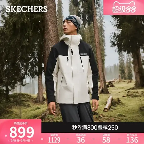 【斯凯奇三合一冲锋衣】2025秋冬新款男专业户外防水透湿羽绒外套商品大图