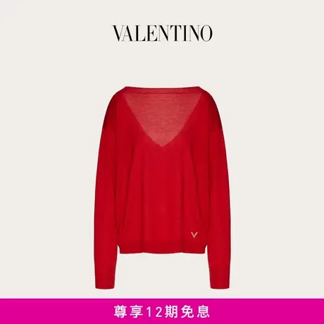【24期免息】华伦天奴VALENTINO女士真丝羊绒衫商品大图