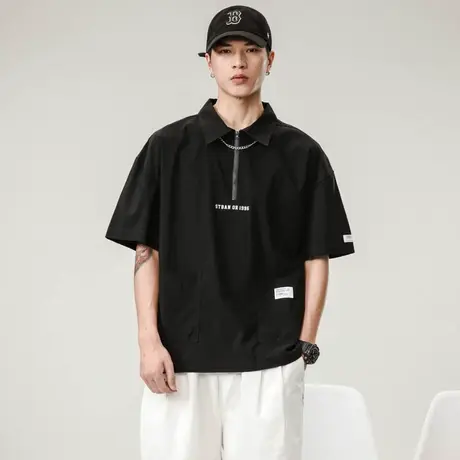 Modi Nick/摩帝尼克夏季薄款百搭男士休闲宽松潮牌polo衫夏季薄款商品大图