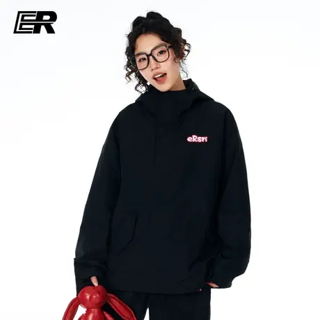【取消】ER户外大兔耳朵连帽夹克冲锋衣男女款潮牌高街情侣装外套商品大图