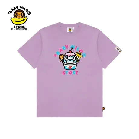 BABY MILO STORE春夏卡通图案印花短袖T恤0415XXK图片