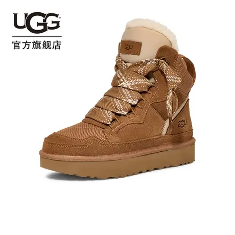 UGG2023秋季新款男女同款舒适平底圆头系带时尚高帮休闲鞋1145390图片