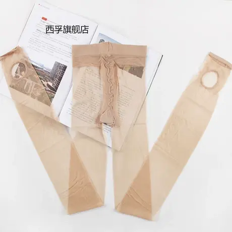 踩脚丝袜 T档无痕隐形连裤袜 夏季超薄防勾丝女 t裆肉色图片
