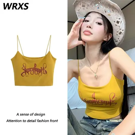 夏季黑色打底衫女装法式小吊带背心辣妹纯欲上衣美背外穿内搭内衣图片