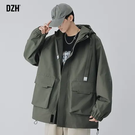 男士工装夹克外套男春秋潮牌高级感痞帅冲锋衣男款休闲衣服登山服商品大图