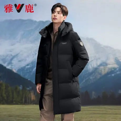 【石墨烯】雅鹿2025年冬季新款长款羽绒服男士加厚休闲保暖外套男商品大图